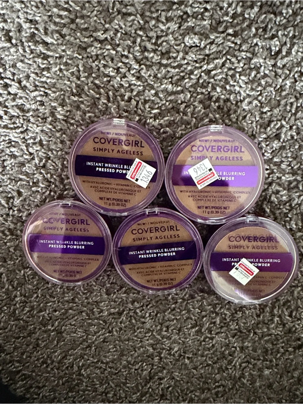 COVERGIRL Simply Ageless Instant Wrinkle Blurring Pressed Powder - Set of 5- 275